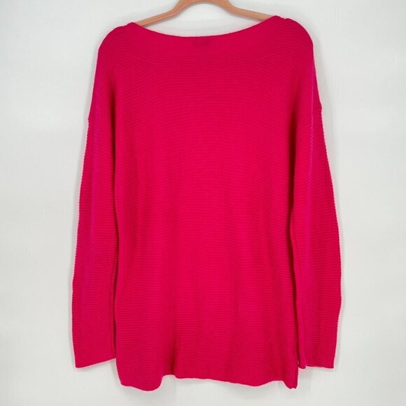 Talbots Lambs Wool Blend Pink Sweater Size Large - Picture 2 of 6